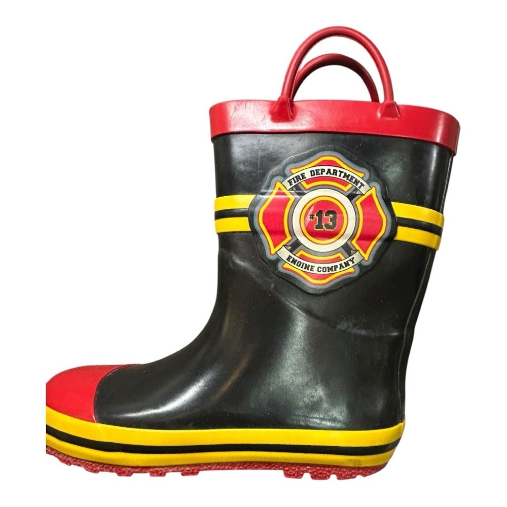 Fireman / Firefighter Unisex Rain Boots – Kids Size 13-1